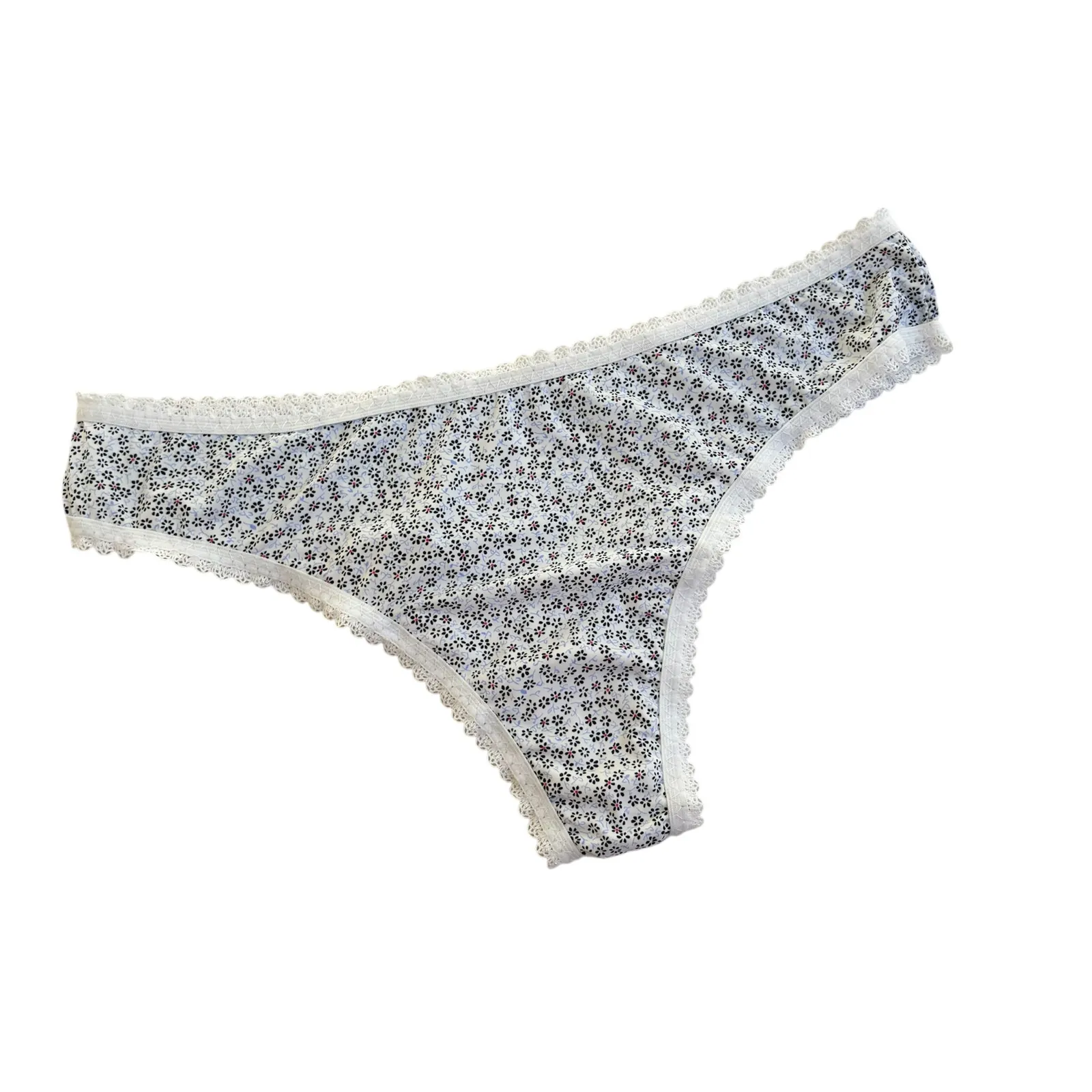 COLALESS Entera Lycra Florcitas Azul