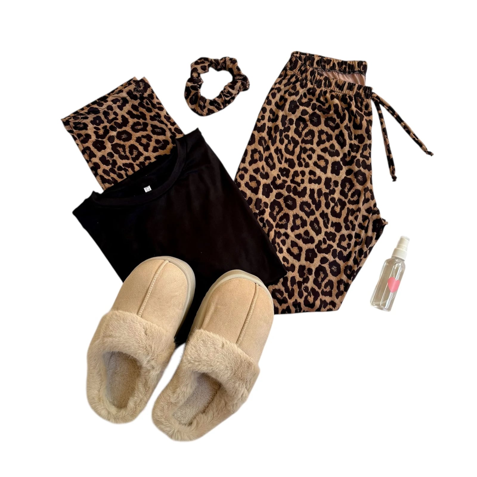 Pijama Animal Print 1 Pantalón + Reme +Top