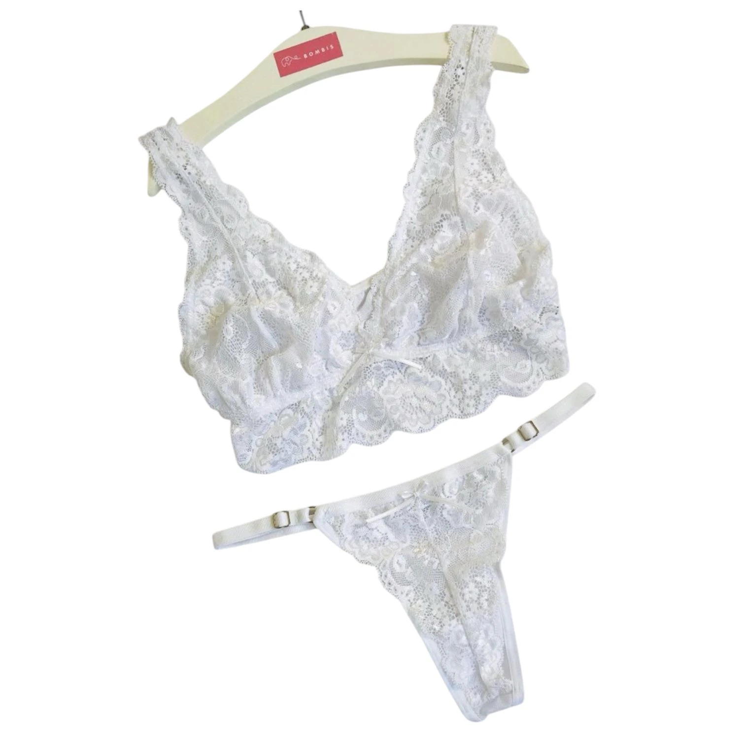 Conjunto LUNA en Encaje Blanco