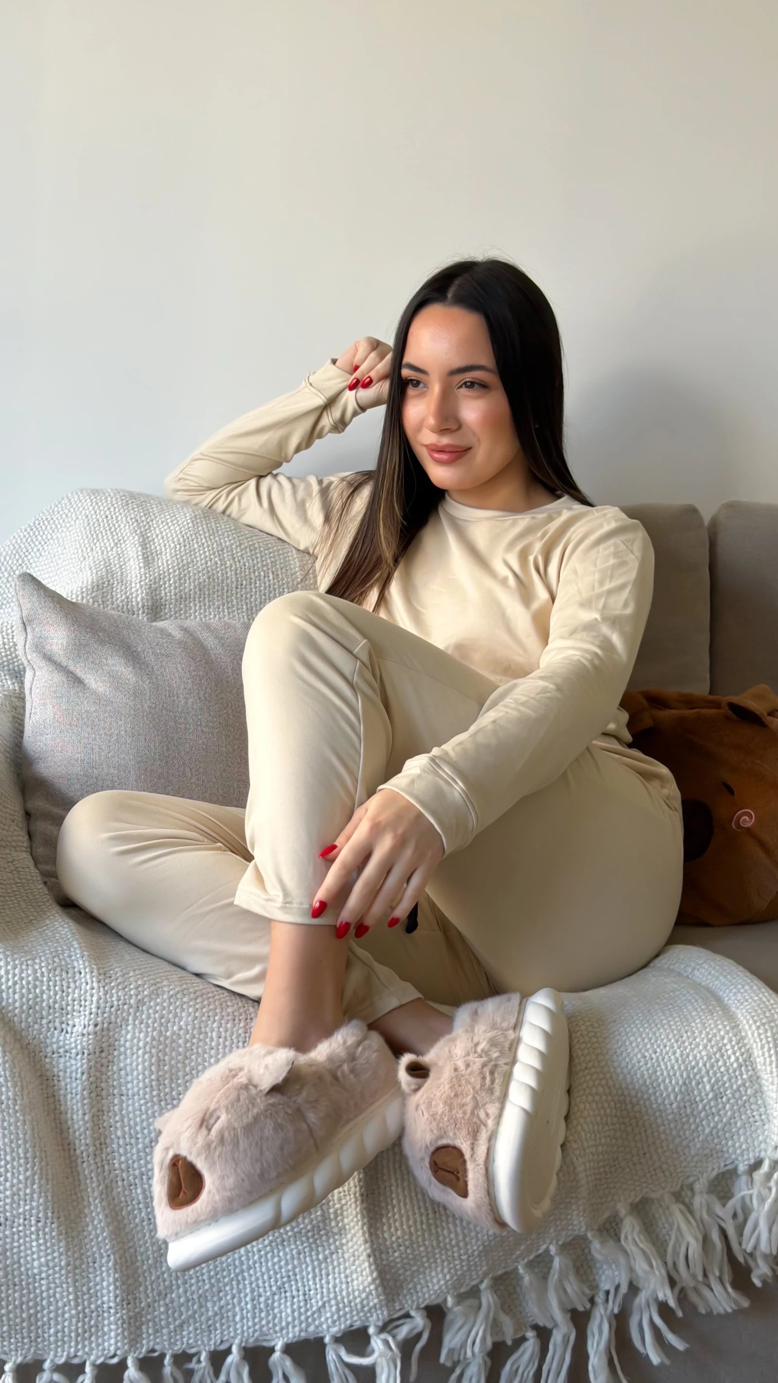 Pijama ALMA CAMEL Pantalón + Reme